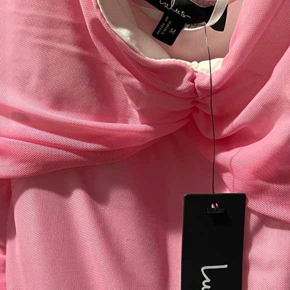 Lulus Ruched Mesh Bodycon Mini Dress - Picture 4 of 4